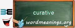 WordMeaning blackboard for curative